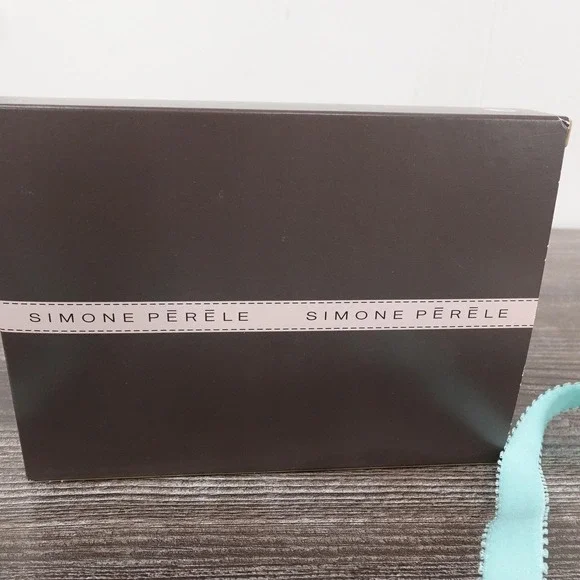 New! Simone Perele Balconette Bra Womens 36C Blue Lace Sheer Unlined Underwire - Picture 3 of 10